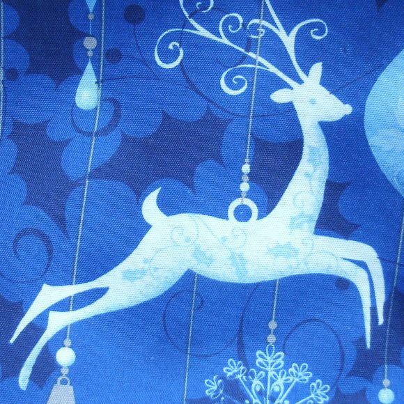 Vintage Holiday Theme Material Reindeer Ornaments  4 Yards - Picture 12 of 16